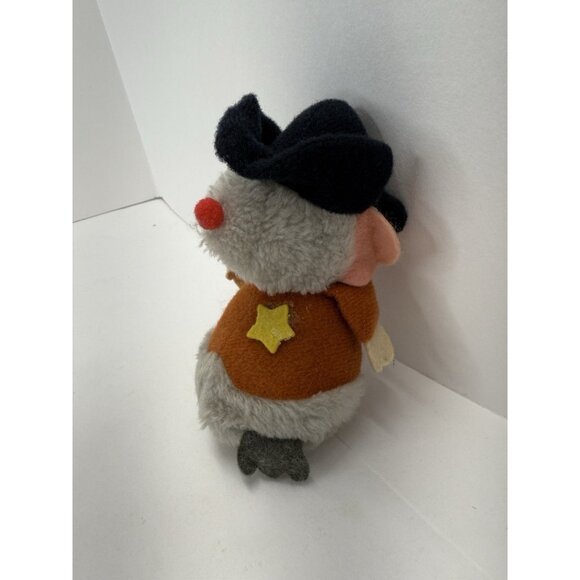Vintage 1978 Wallace Berrie Sheriff Western Mouse Plush 5” Tall Nutshell Rare - Picture 2 of 12